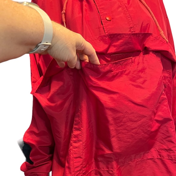 Vintage Chaps Ralph Lauren Windbreaker Jacket, Red Navy | L - Picture 6 of 16